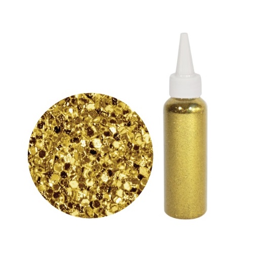GLITTER P/ BALAO 80 G EM PO DOURADO