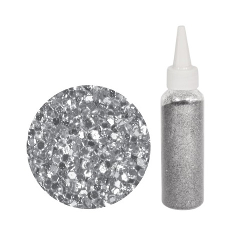 GLITTER P/ BALAO 80 G EM PO PRATA
