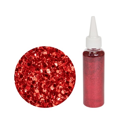 GLITTER P/ BALAO 80 G EM PO VERMELHO