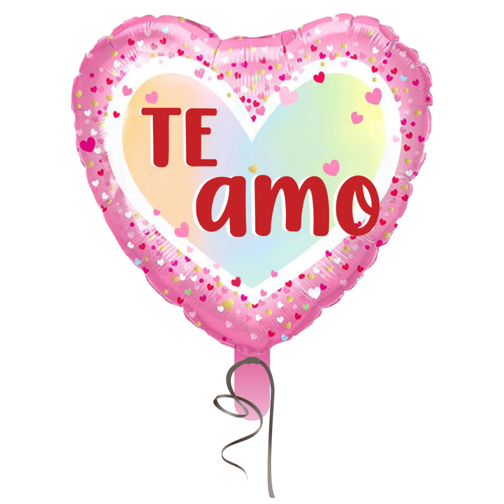 BALAO CORACAO 17 POL AMOR MOD 3 VERMELHO