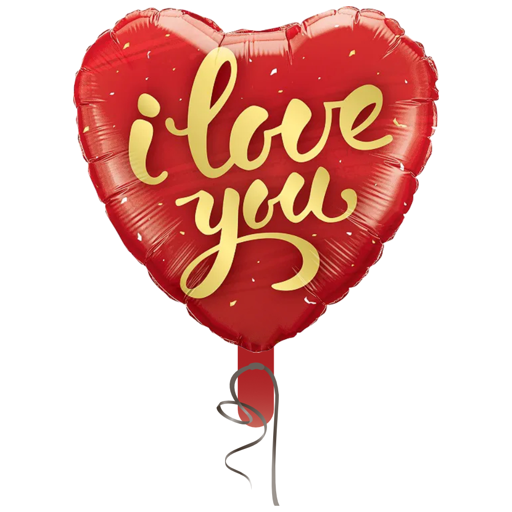 BALAO CORACAO 17 POL AMOR MOD 4 VERMELHO