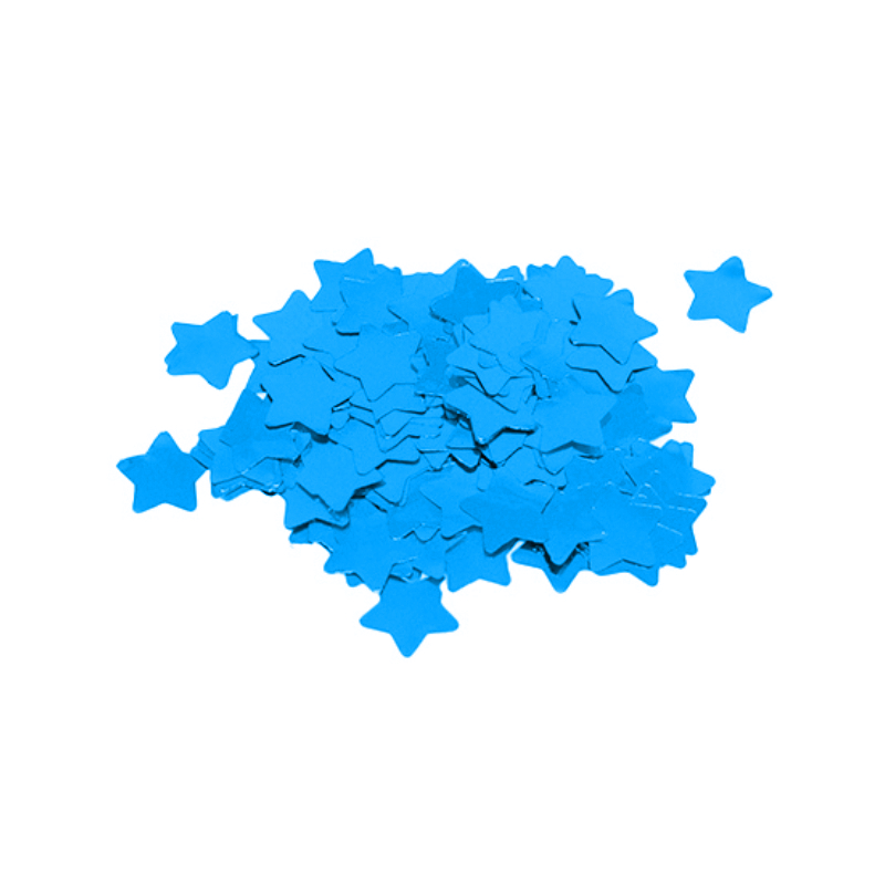 CONFETE METALIZADO ESTRELA 15G AZUL