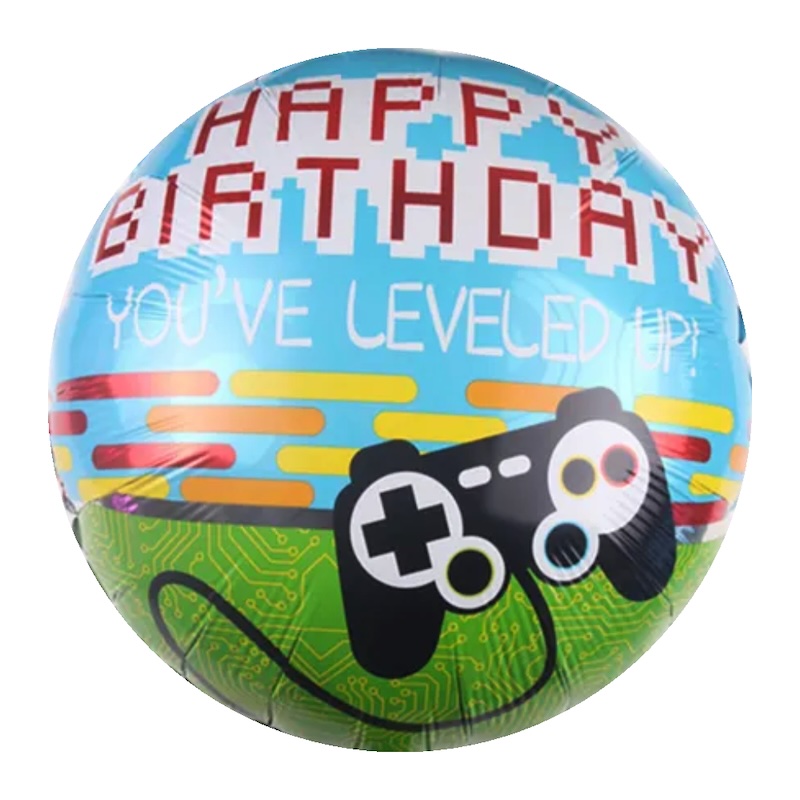 BALAO BOLA 18 POL HAPPY BIRTHDAY GAMER