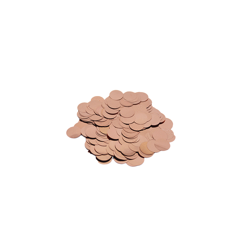 CONFETE METALIZADO REDONDO 10 ROSE GOLD