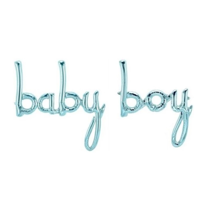 BALAO BABY BOY 94,5X61 CM 73,5X47,5 CM AZUL CLARO