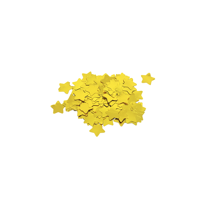 CONFETE METALIZADO ESTRELA 10G DOURADO