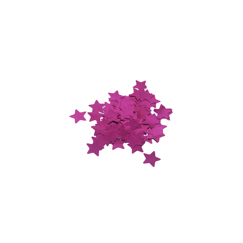 CONFETE METALIZADO ESTRELA 10G PINK