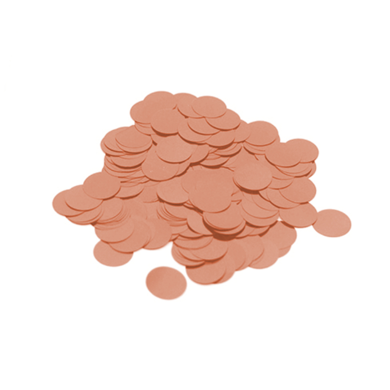 CONFETE METALIZADO REDONDO 15G ROSE GOLD