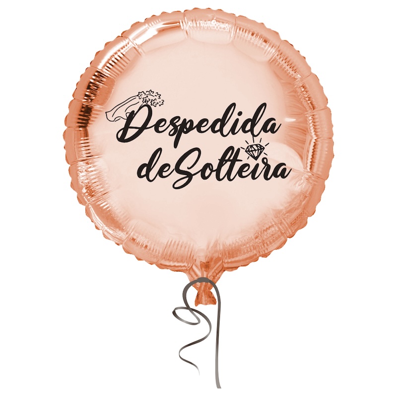 BALAO BOLA 18 POL DESPEDIDA DE SOLTEIRA MOD1 ROSE GOLD